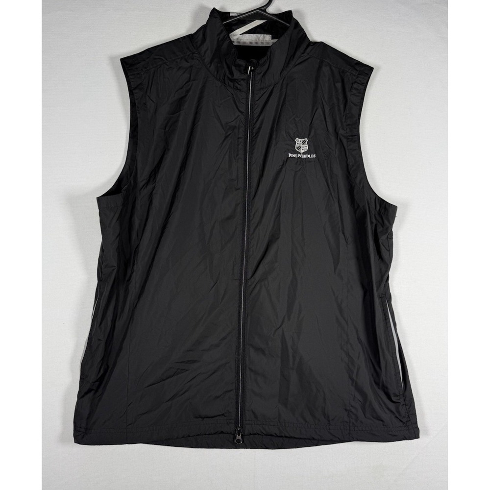 Zero Restriction Tour Series Full Zip Windbreaker Vest Pine Needles Golf Large